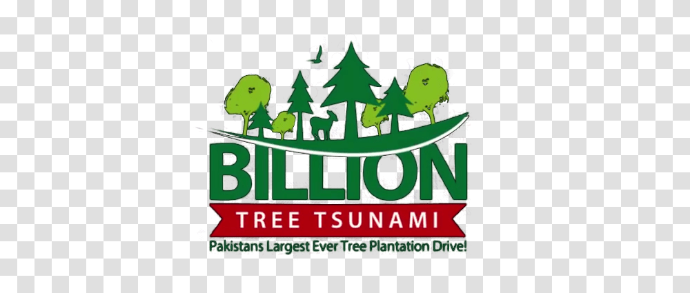 Billion Tree Tsunami Logo, Plant, Ornament, Christmas Tree, Crowd Transparent Png
