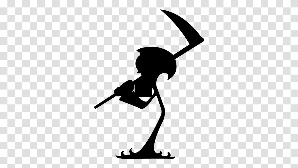 Billy And Mandy Images Grim Adventures Of Billy And Mandy Death, Silhouette, Bow, Stencil, Musician Transparent Png