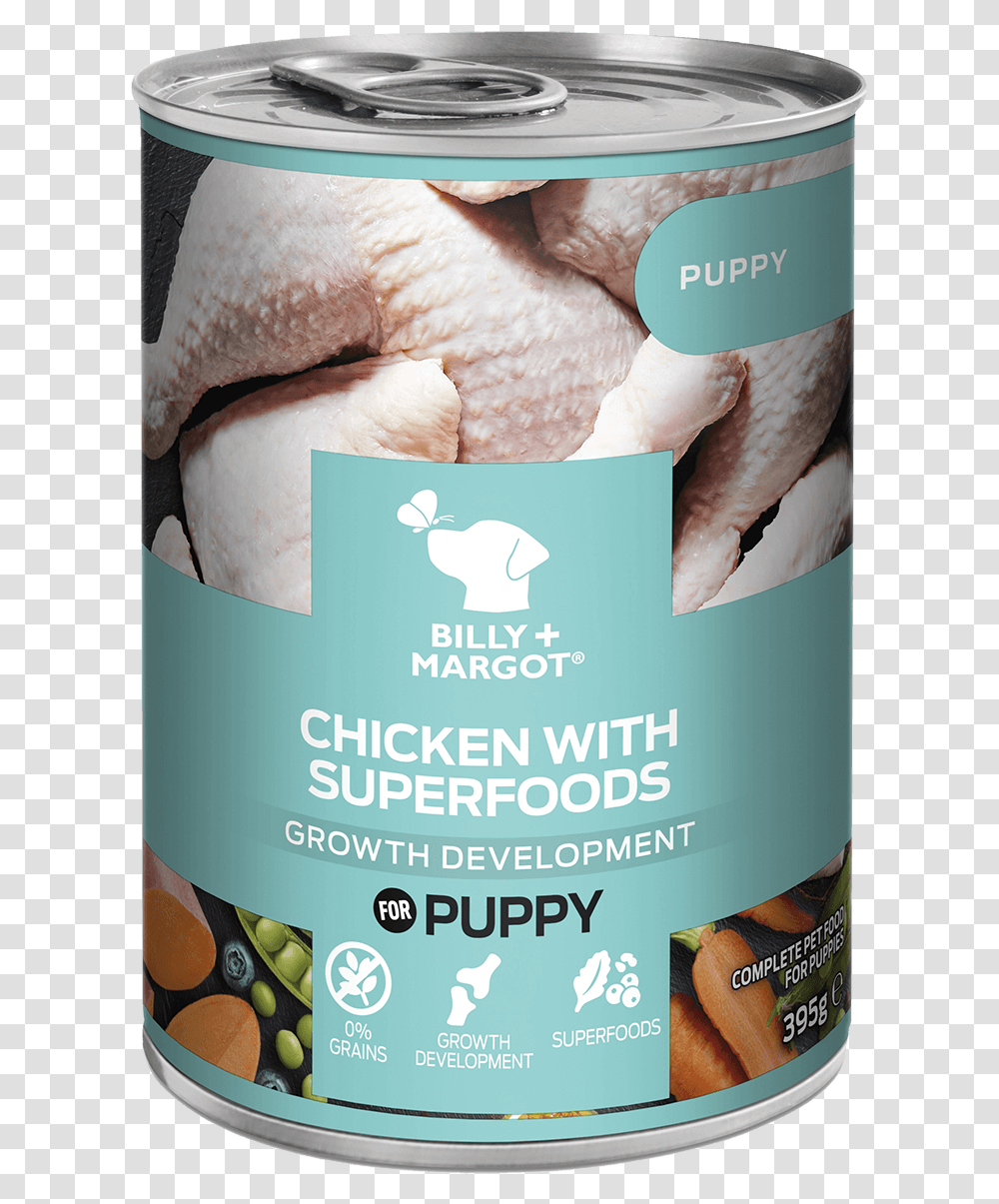Billy Margot Chicken With Superfoods Puppy Food Pouch, Person, Plant, Bottle Transparent Png
