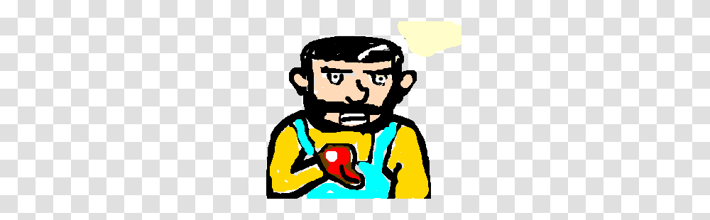 Billy Mays Eats A Steak, Person, Label, Face Transparent Png