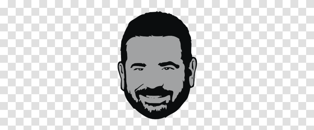 Billy Mays Stencil Image, Face, Head, Beard, Portrait Transparent Png