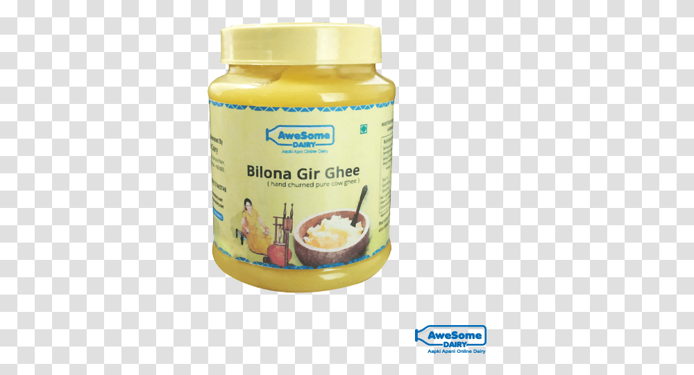 Bilona Gir A2 Cow Ghee 500 Grams Pure Ghee, Mayonnaise, Food, Egg, Milk Transparent Png