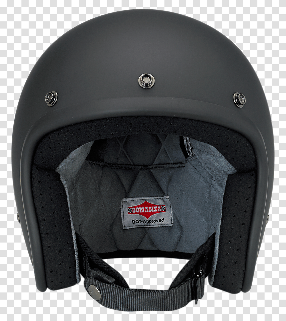Biltwell 34 Flat Black Unisex Bonanza Motorcycle Riding Motorcycle Helmet, Apparel, Crash Helmet Transparent Png