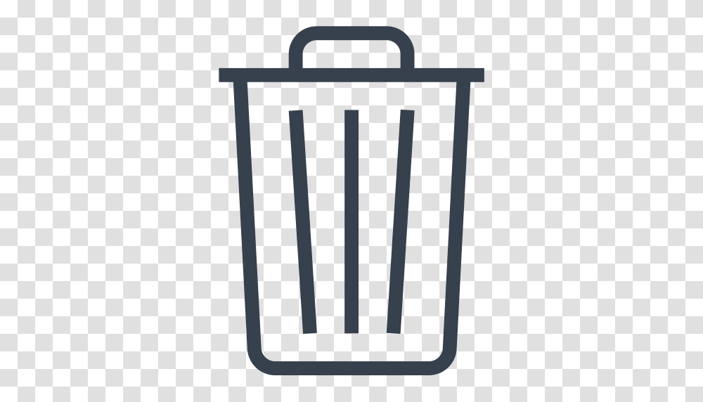 Bin Delete Empty Out Recycle Remove Trash Icon, Gate, Appliance, Tin Transparent Png
