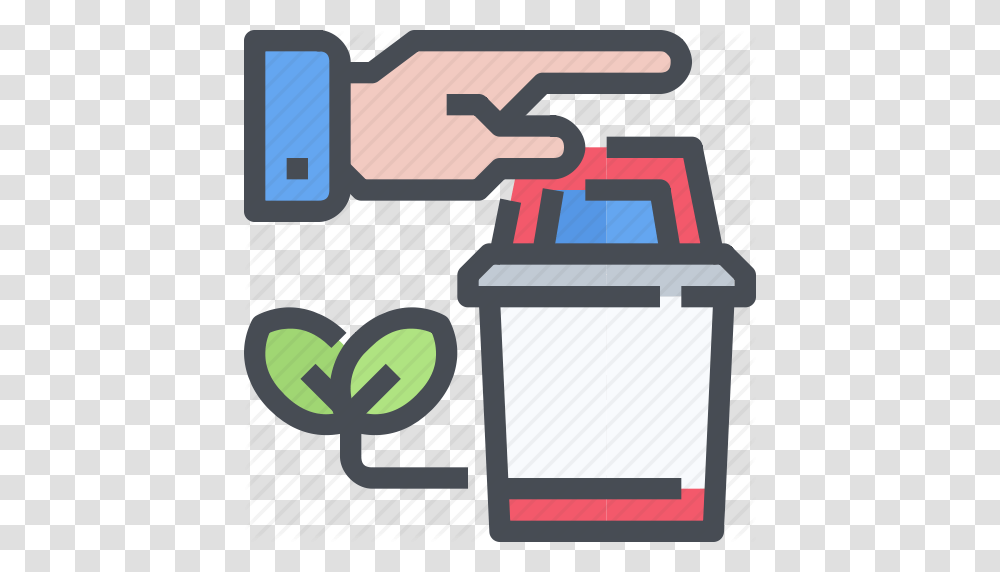 Bin Delete Garbage Recycle Remove Trash Icon, Trash Can, Tin Transparent Png