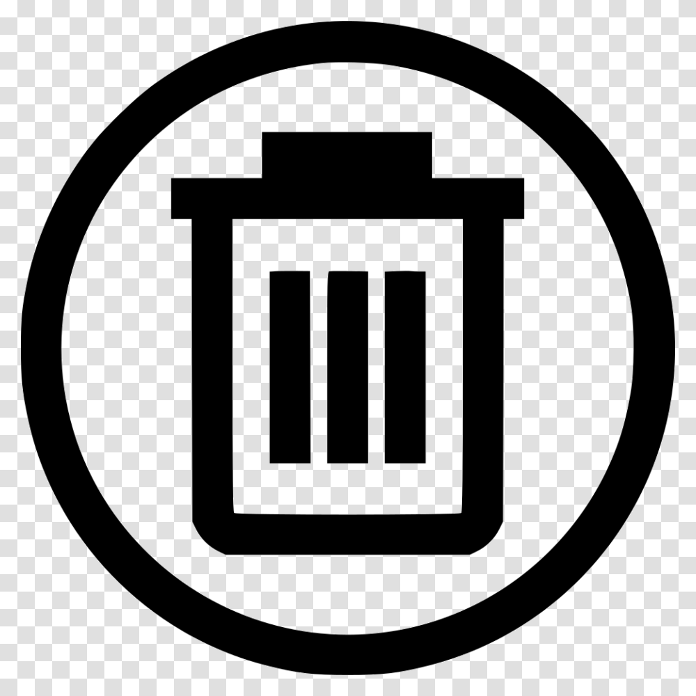 Bin Trash Can U Turn Road Sign, Logo, Trademark, Emblem Transparent Png