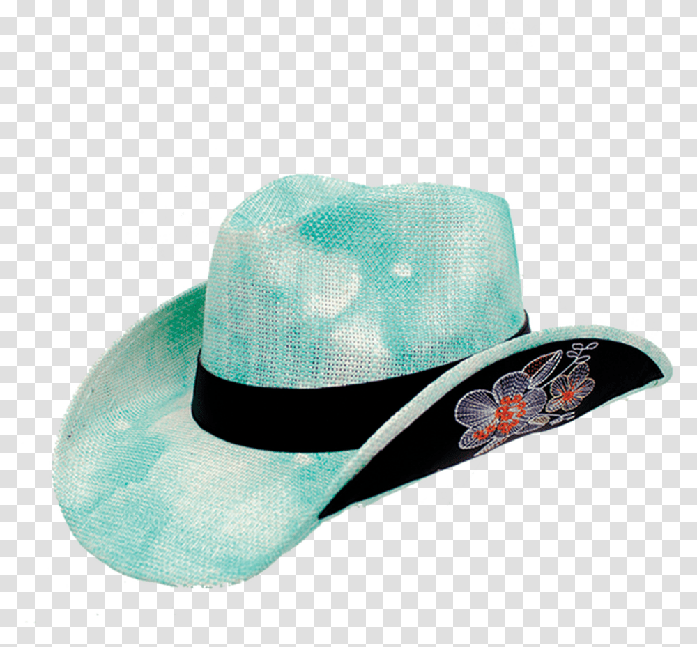 Bina Floral Embroidered Straw Cowboy Hat By Peter Grimm Cowboy Hat, Apparel, Baseball Cap, Sun Hat Transparent Png