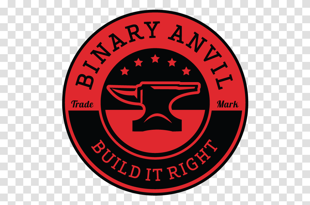 Binary Anvil Logo Primary Combination Anvil, Label, Text, Symbol, Trademark Transparent Png