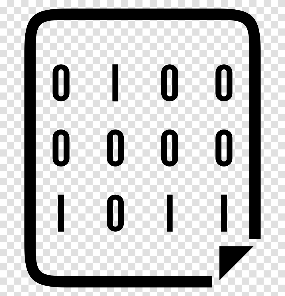 Binary Code Icon Free Download, Number, Girl Transparent Png