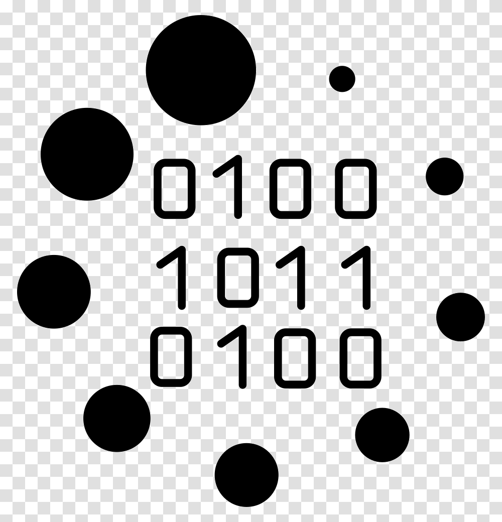 Binary Code Loading Symbol Binary Code Symbol, Texture, Face, Stencil, White Transparent Png