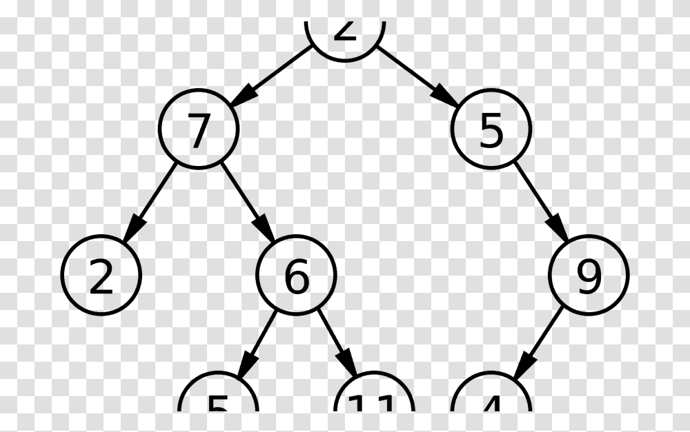 Binary Drawing Top View Tree Diagram Computer Science, Gray, World Of Warcraft Transparent Png