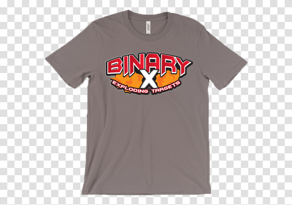 Binary X Exploding Target Logo T Shirt Active Shirt, Apparel, T-Shirt, Label Transparent Png