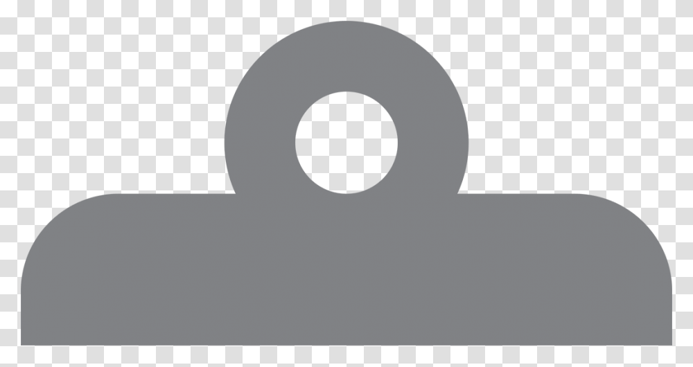 Binder Clip Circle, Gray, Concrete Transparent Png