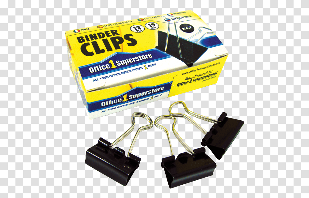 Binder Clips With Box, Tool, Clamp Transparent Png