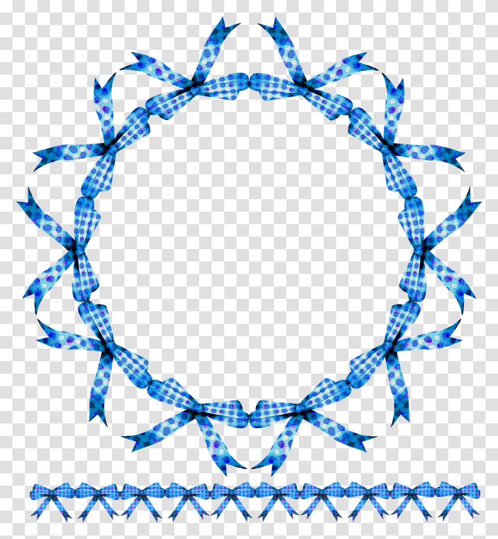 Bingkai Bunga Vektor Biru, Apparel, Pattern, Hat Transparent Png