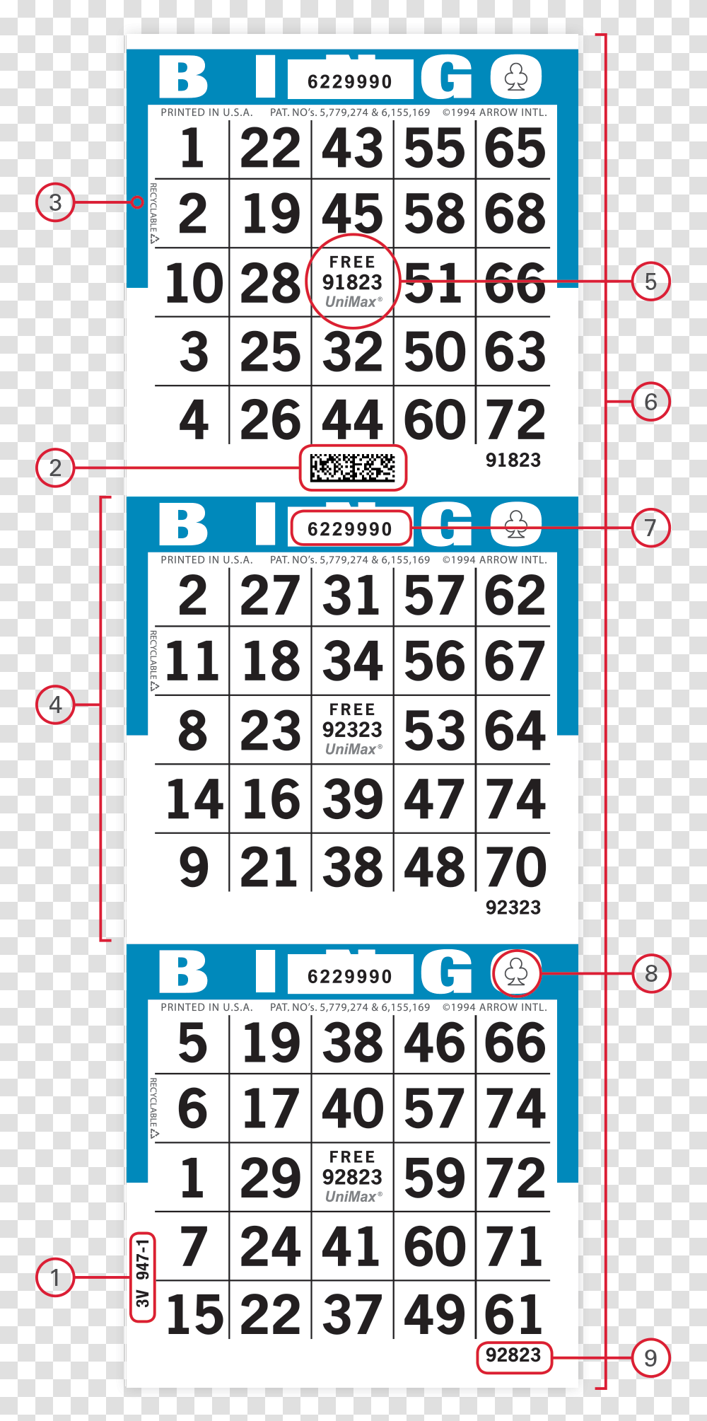 Bingo Set Cards 1, Calendar Transparent Png