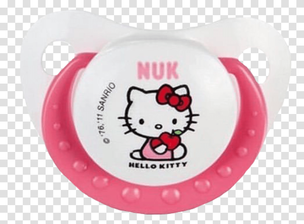 Binky Clipart Abdl Hello Kitty Pacifier Nuk, Frisbee, Toy, Logo Transparent Png