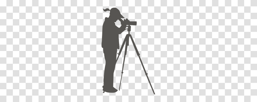 Binoculars Person, Tripod, Cross Transparent Png