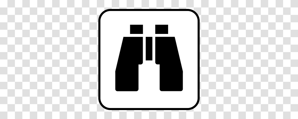 Binoculars Symbol, Stencil, Logo, Trademark Transparent Png