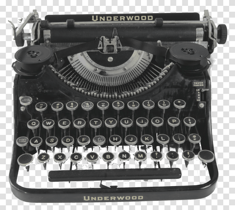 Binoculars Old Key Map Passport Typewriter Old Typewriter With Paper, Machine, Engine, Motor, Cooktop Transparent Png
