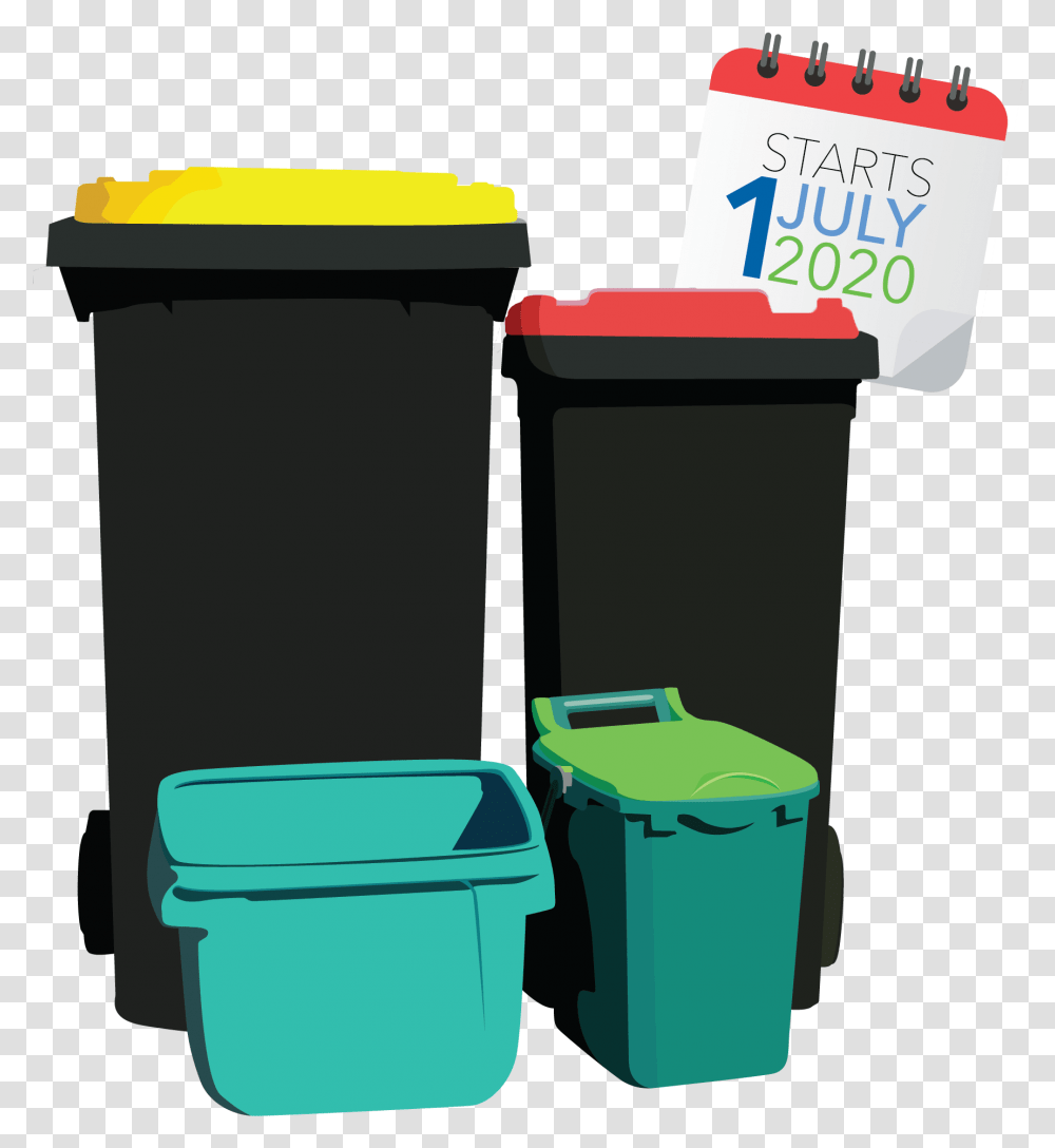 Bins 02 Illustration, Tin, Can, Trash Can Transparent Png