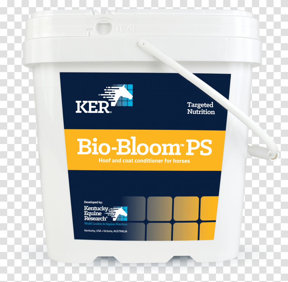 Bio Bloom Ps Hoof And Coat Supplement For Horses Kentucky Equine Research, Paint Container, Bucket Transparent Png
