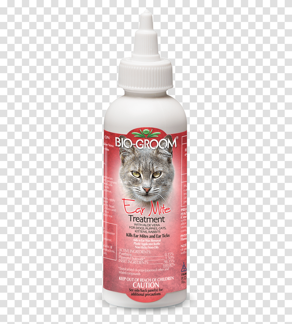 Bio Groom Ear Mite Treatment, Alcohol, Beverage, Cat, Pet Transparent Png