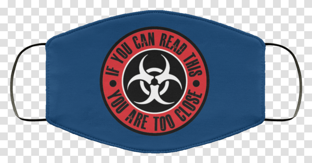 Bio Hazard Logo Antimicrobial Face Mask Bkmerch Biohazard, Symbol, Trademark, Label, Text Transparent Png