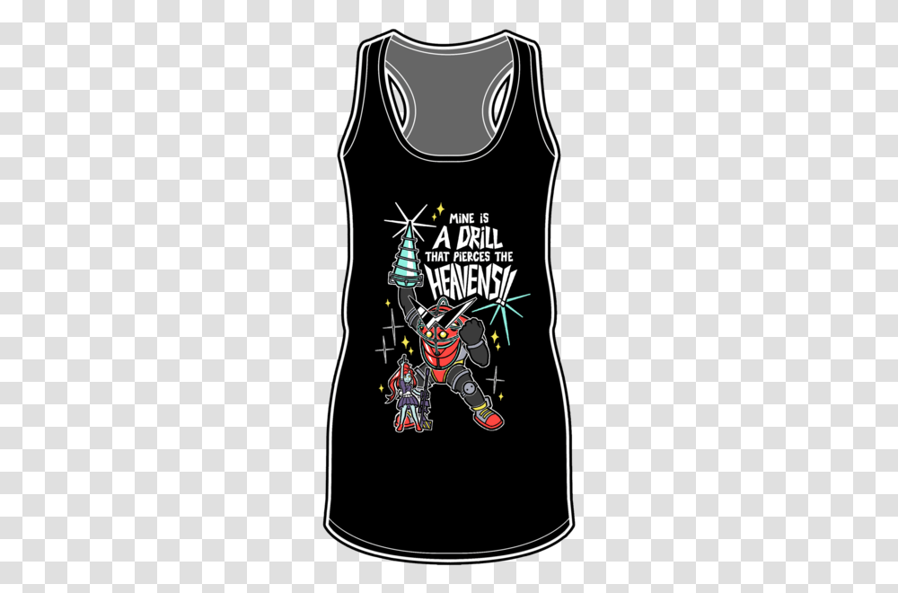 Bio Lagann Racerback Tank Top Active Tank, Poster, Advertisement, Hand Transparent Png