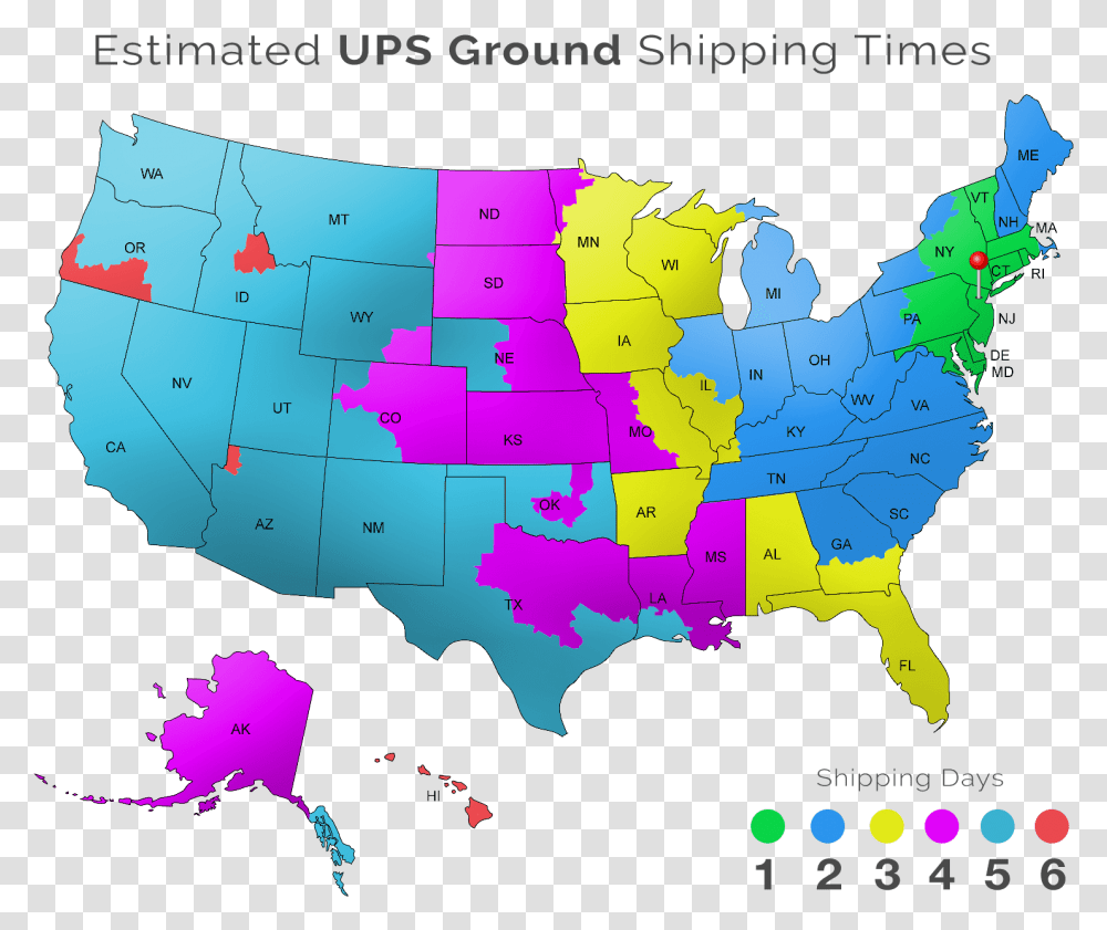 Bioandchic Ups Shipping Map Us Election Map Results 2016, Poster, Advertisement, Diagram, Plot Transparent Png