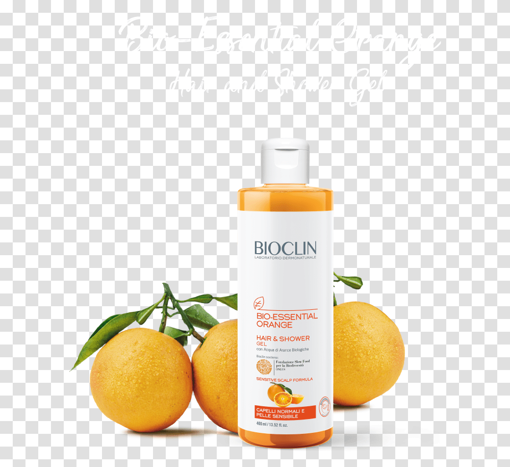 Bioclin Bio Essential Orange, Citrus Fruit, Plant, Food, Bottle Transparent Png