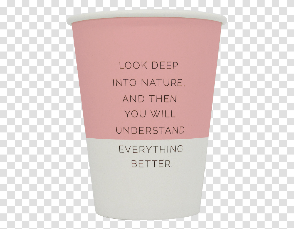 Biodegradable And Compostable Paper Cup With Pink Contrast, Sunscreen, Cosmetics, Bottle, Book Transparent Png