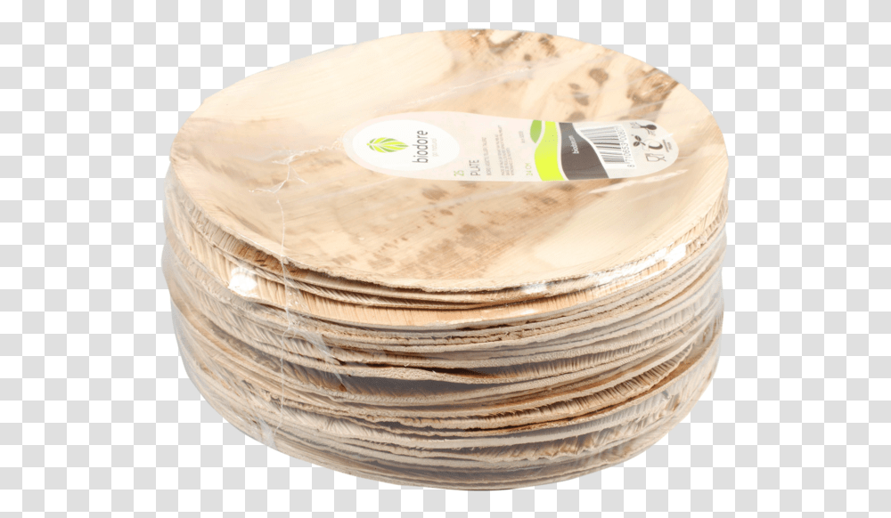 Biodore Plate Round 1 Compartment Palm Frond 24cm Wood, Birthday Cake, Bottle, Plant, Pottery Transparent Png