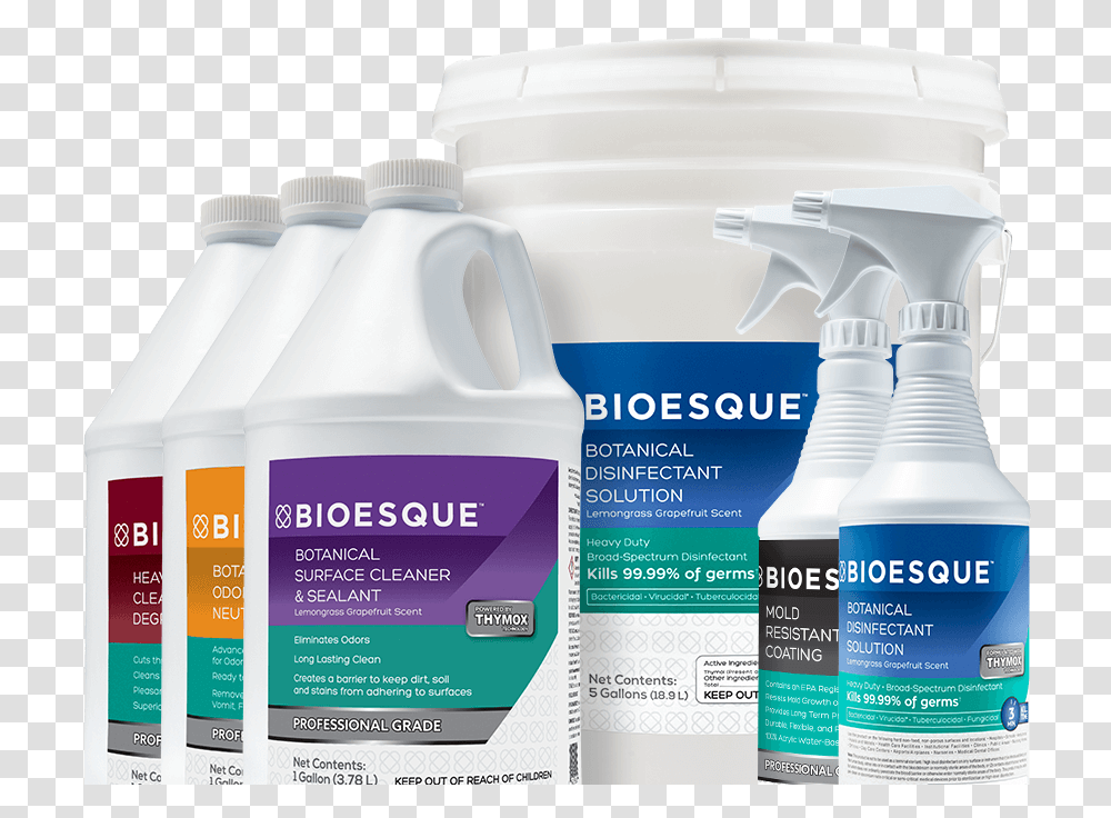 Bioesque Solutions Botanical Cleaning Product Examples Disinfecting Cleaning Solution, Mixer, Appliance, Label Transparent Png