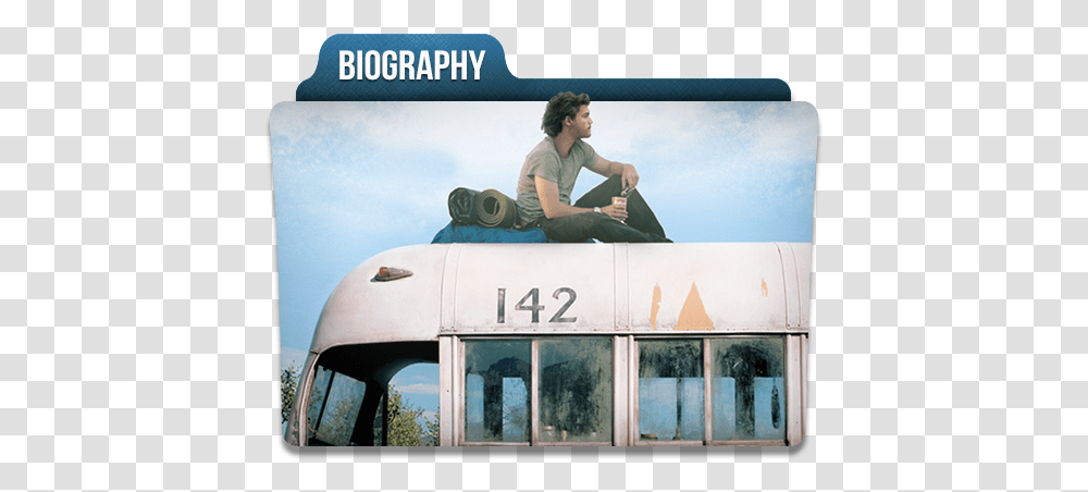 Biography Free Icon Of Movie Genres Folder Into The Wild Music For The Motion, Person, Advertisement, Billboard, Screen Transparent Png