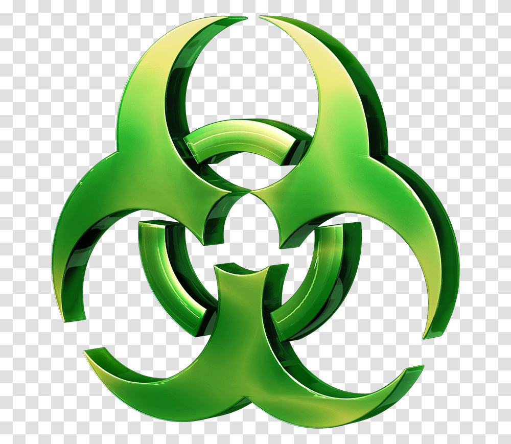 Biohazard Background Green Biohazard Symbol, Recycling Symbol, Plant, Logo, Trademark Transparent Png