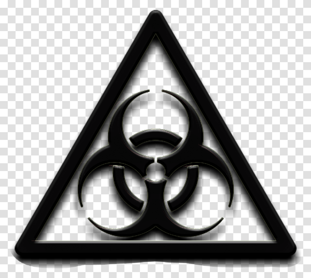 Biohazard Bio Hazard Biowaste Slime Green Toxic Emblem, Triangle Transparent Png