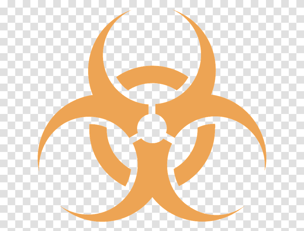 Biohazard Emoji Clipart Biohazard Symbol, Logo, Trademark, Star Symbol, Pattern Transparent Png