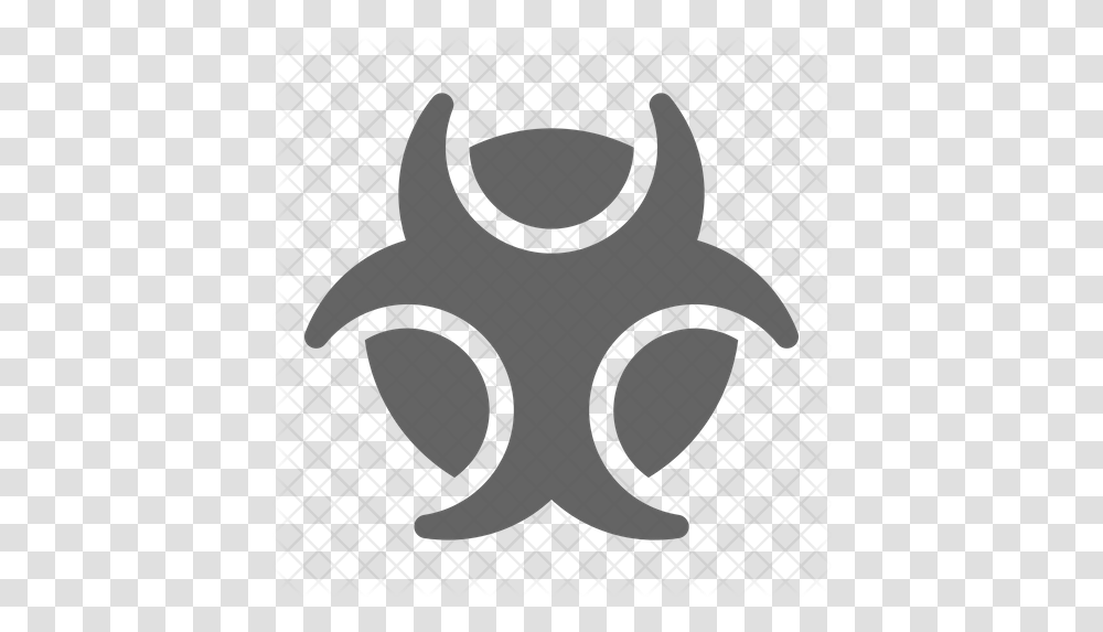 Biohazard Icon Emblem, Symbol, Text, Stencil, Label Transparent Png