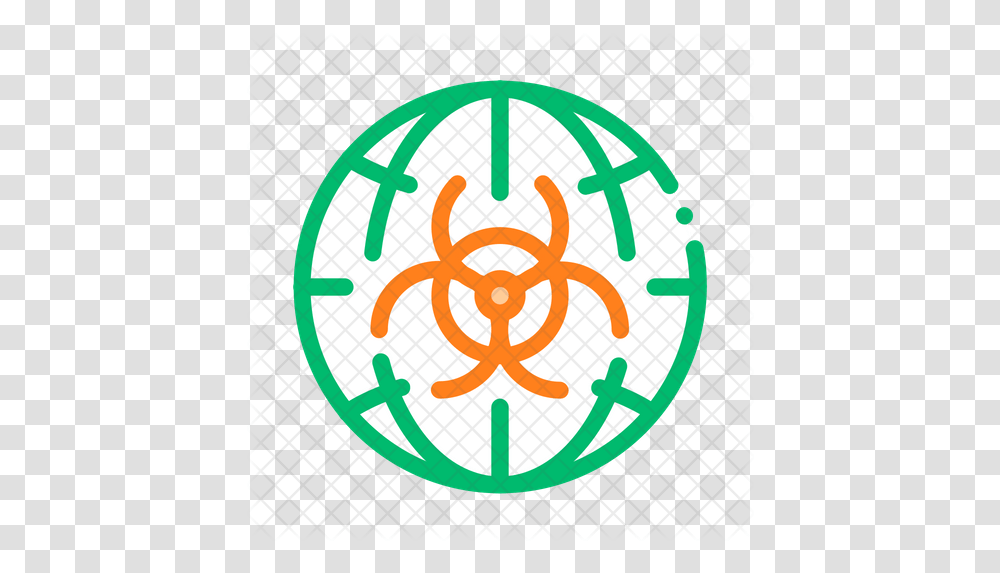 Biohazard Icon Environmental Problem Symbol, Logo, Trademark, Number, Text Transparent Png