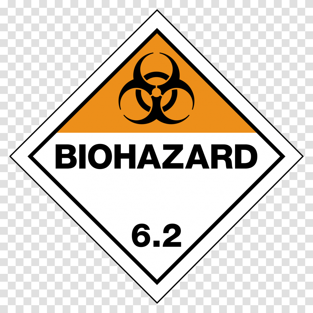 Biohazard Placard, Sign, Road Sign, Triangle Transparent Png
