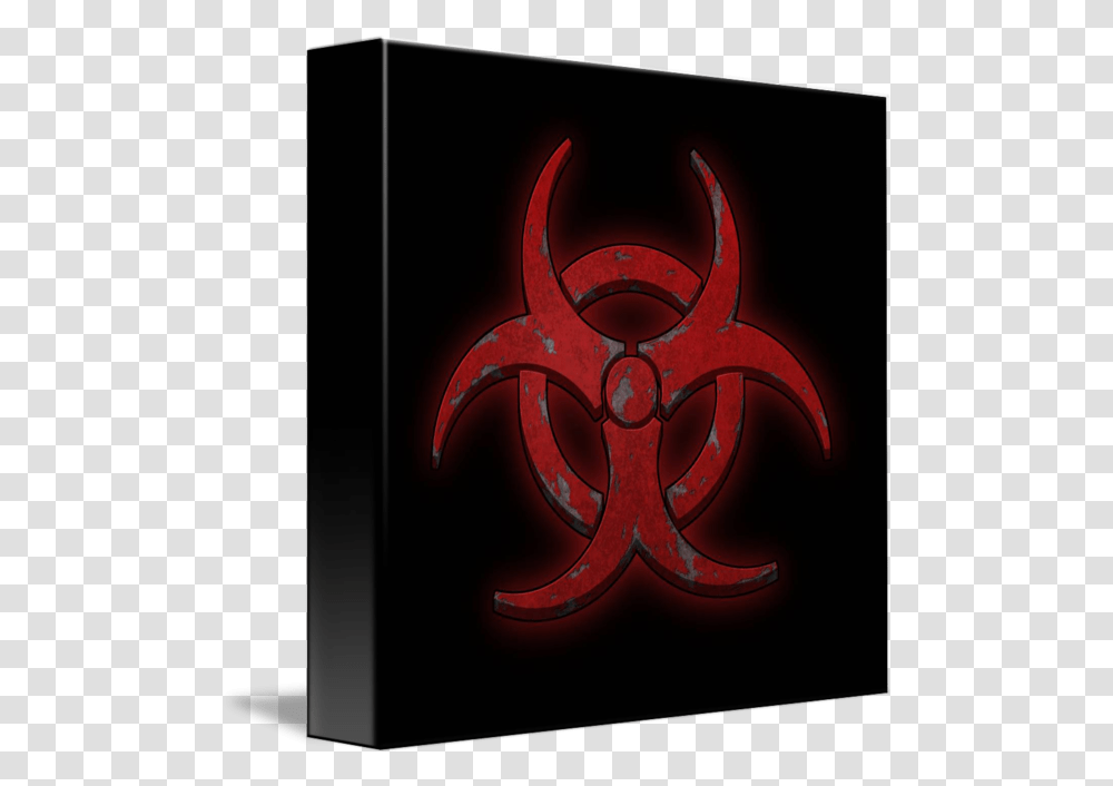 Biohazard Red By Monica Christensen Art, Logo, Symbol, Trademark, Cross Transparent Png