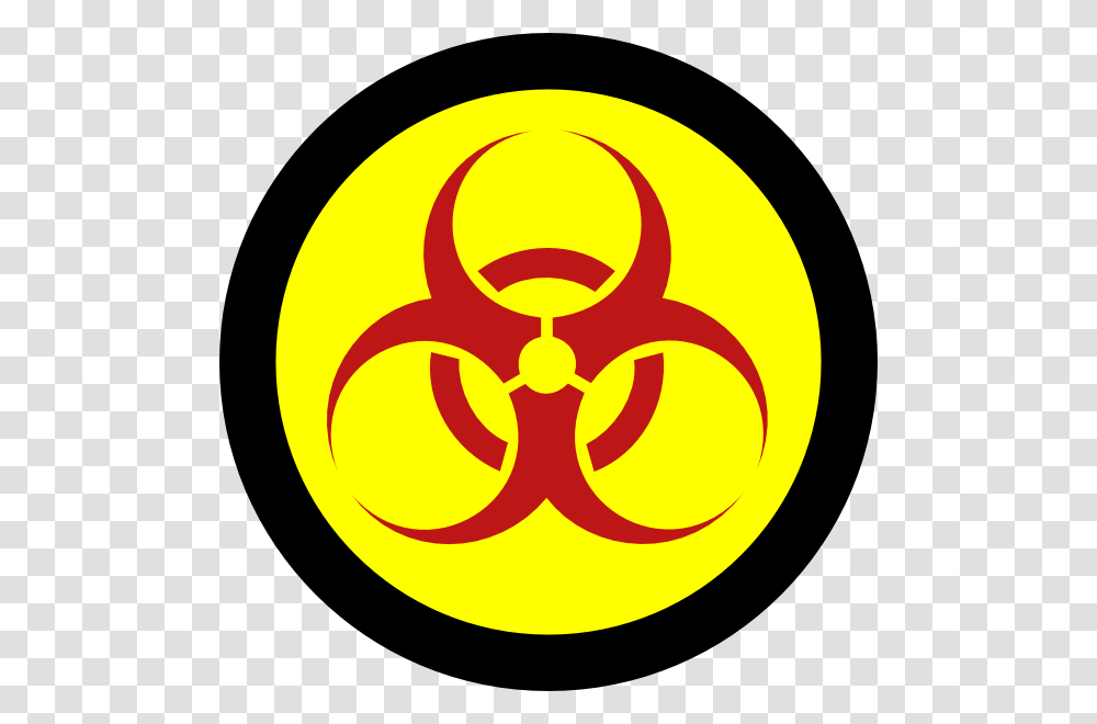 Biohazard Symbol Clipart Yellow, Logo, Trademark, Badge Transparent Png