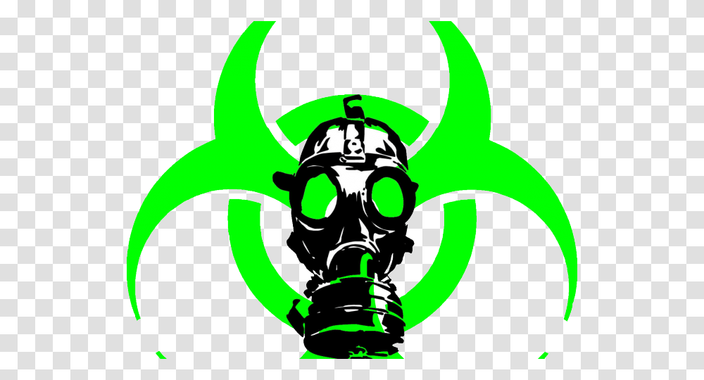 Biohazard Symbol Images Wwi Gas Mask Clipart, Light, Logo, Trademark, Stencil Transparent Png