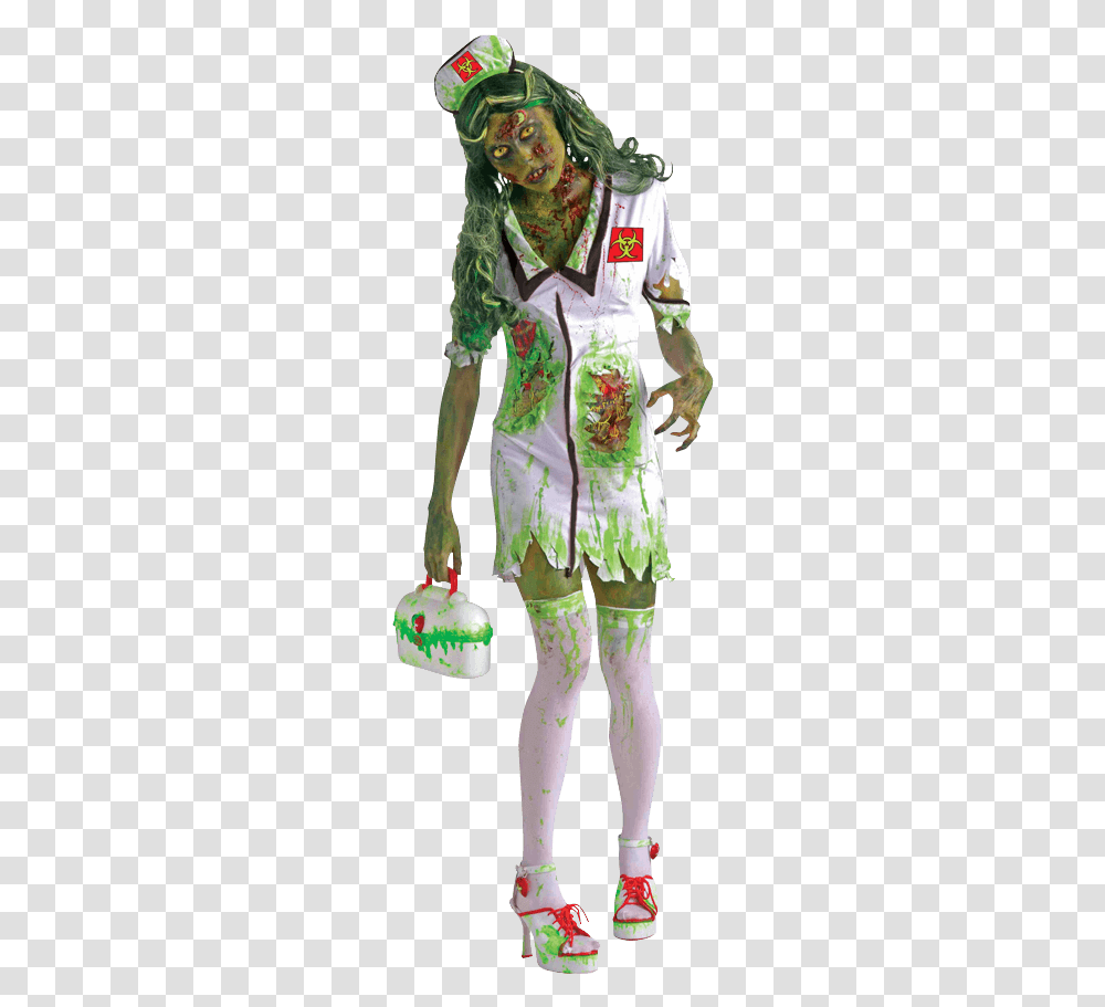 Biohazard Zombie Nurse Costume Zombie Nurse Costume, Person, Human, Apparel Transparent Png