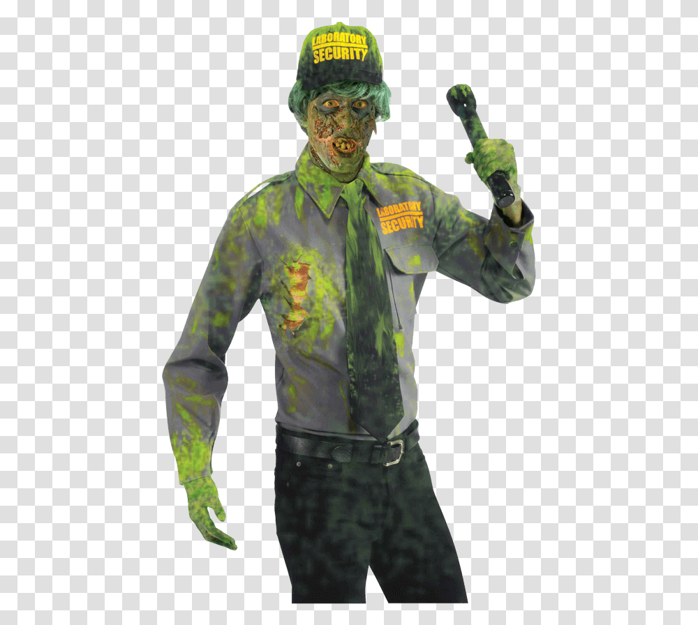 Biohazard Zombie Security Guard Costume Mens Security Guard Costume, Sleeve, Person, Long Sleeve Transparent Png