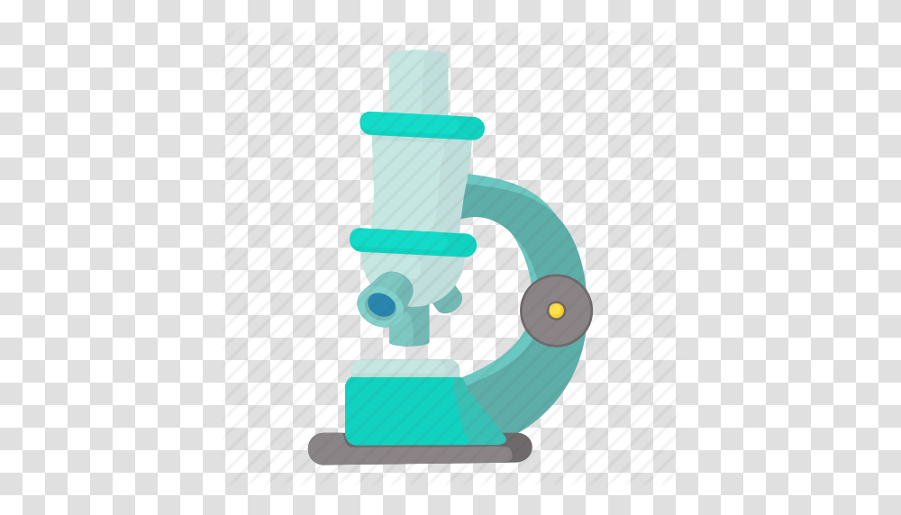 Biology Cartoon Lab Microscope Research School Science Icon, Toy, Machine, Robot, Light Transparent Png