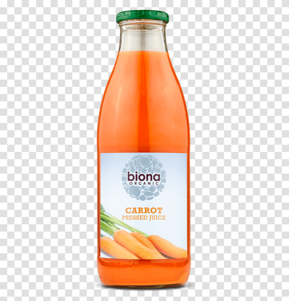 Biona Carrot Juice 1l Biona Organic Carrot Juice Pressed, Beverage, Bottle, Alcohol, Pop Bottle Transparent Png