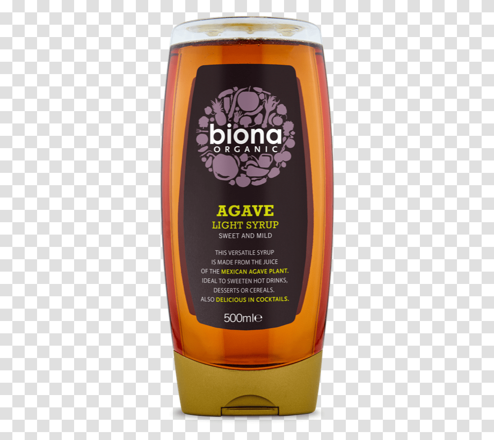 Biona Light Agave SyrupClass Biona Organic Agave Syrup Light, Shampoo, Bottle, Beer, Alcohol Transparent Png