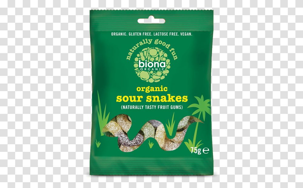 Biona Organic Sour Snakes, Plant, Food, Vegetable, Flour Transparent Png
